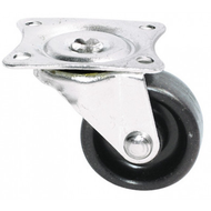ROULETTE TIROIR PLAST NOIR PIVOT D25 ROULETTE TIROIR PLAST NOIR PIVOT D25